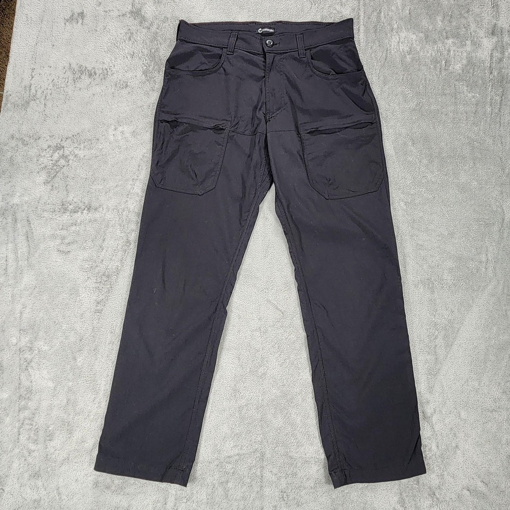 Origin USA Pants Mens 32x32 Nylon Black Cargo Canvas Straight Leg Utility